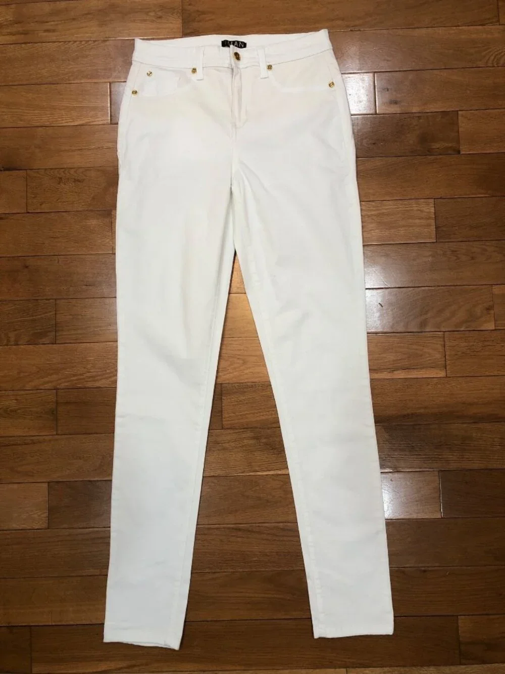 IMAN Smoothing & Sculpting White Skinny Jeans Size 8T